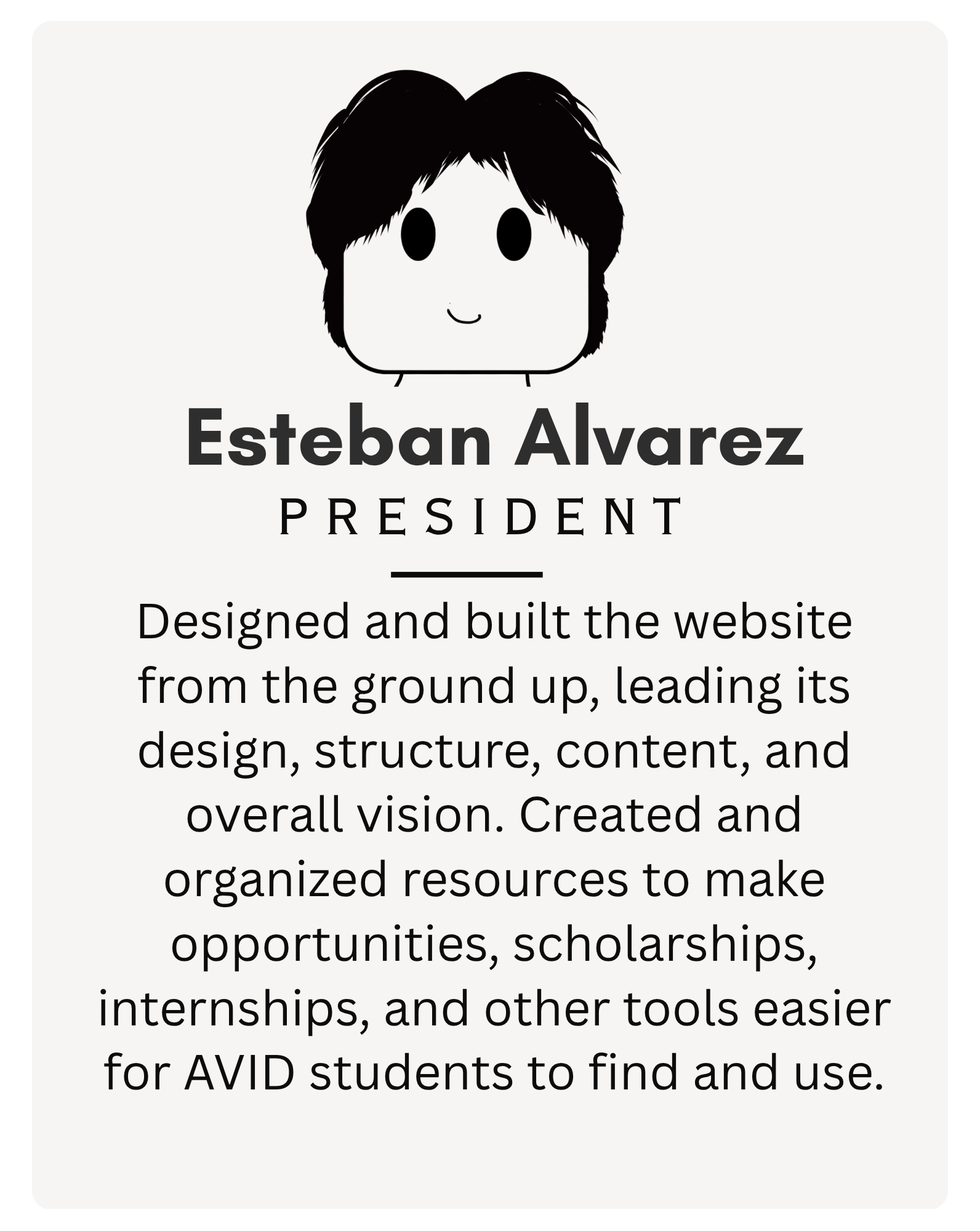Esteban Alvarez, President
