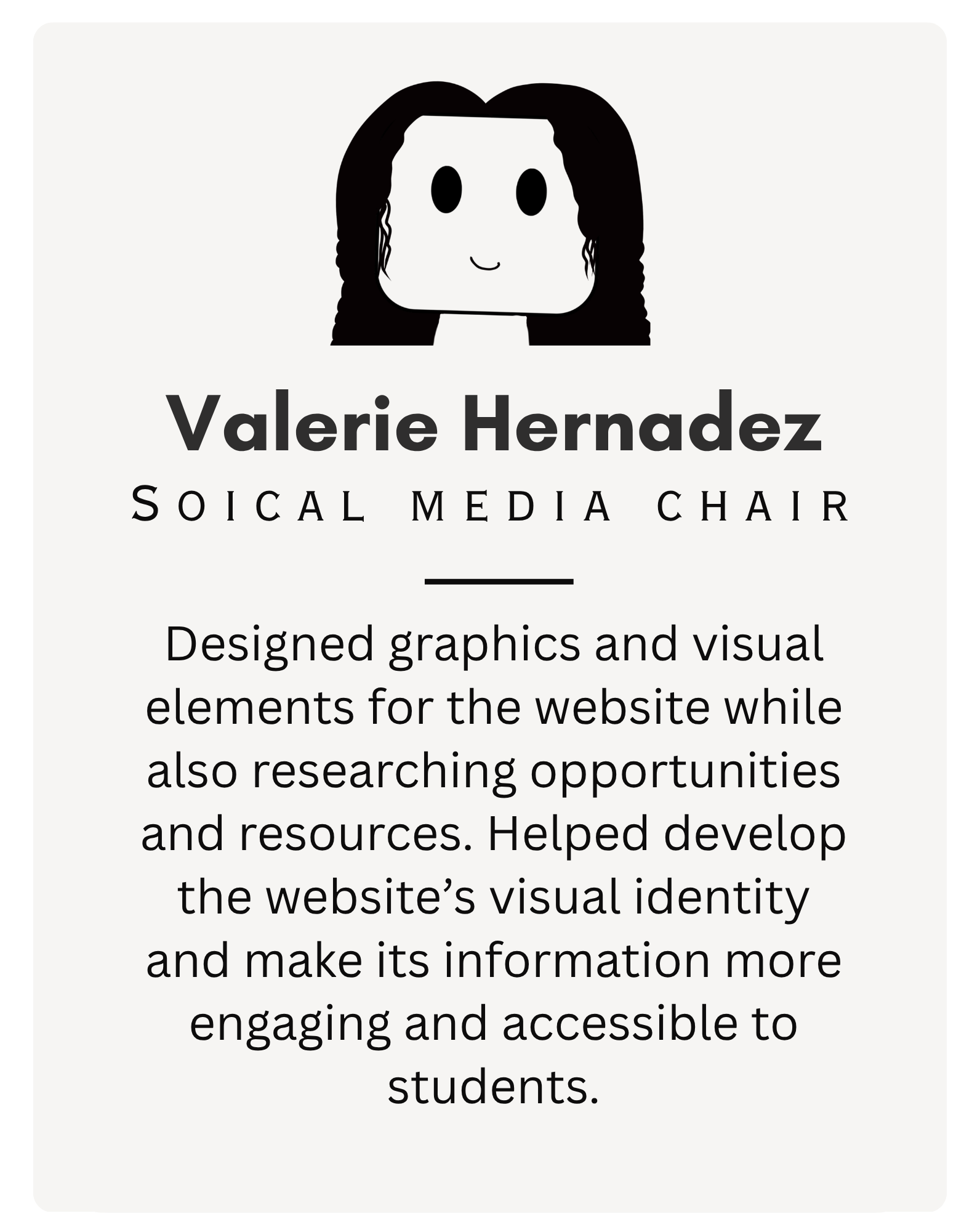 AVID Social Media Chair